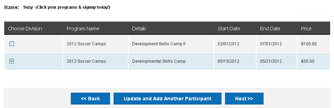 Camp Registration