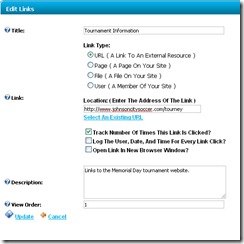Edit Links