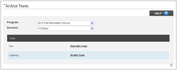 Archive Teams
