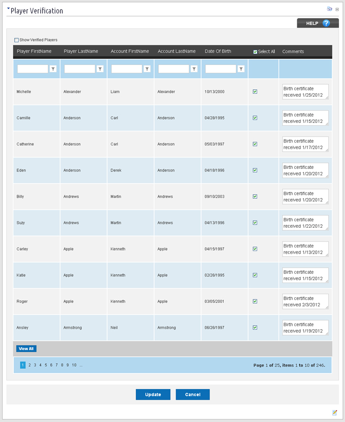 Birth Certificate Tracking