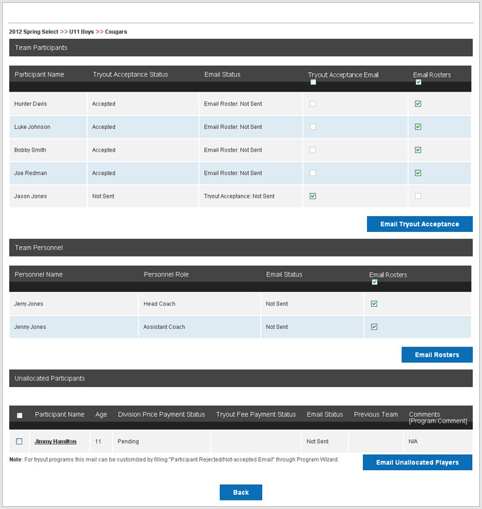 EmailRosters
