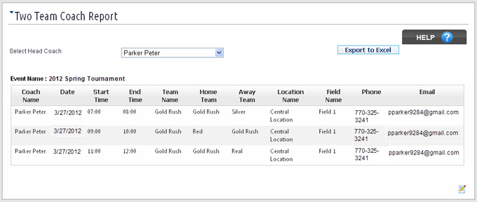 Multi-team Coach Report
