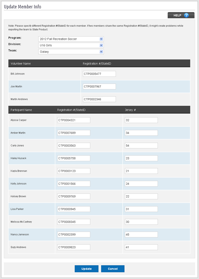 Save State Player ID and Jersey #s for Rosters
