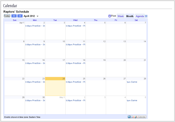 Calendar