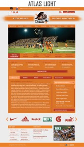 atlas light sports website template