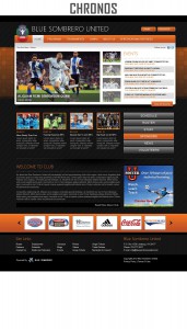 chronos sports website template